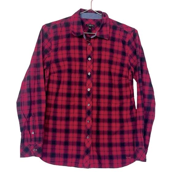 Talbots Plaid Button Down Shirt size small petite - Picture 1 of 6